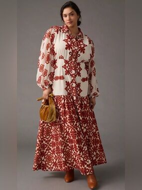 anthropologie layered sweater maxi dress By Anthropologie Layered Sweater Dress SZ XL